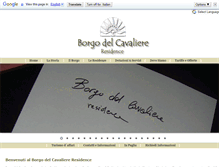 Tablet Screenshot of borgodelcavaliere.com